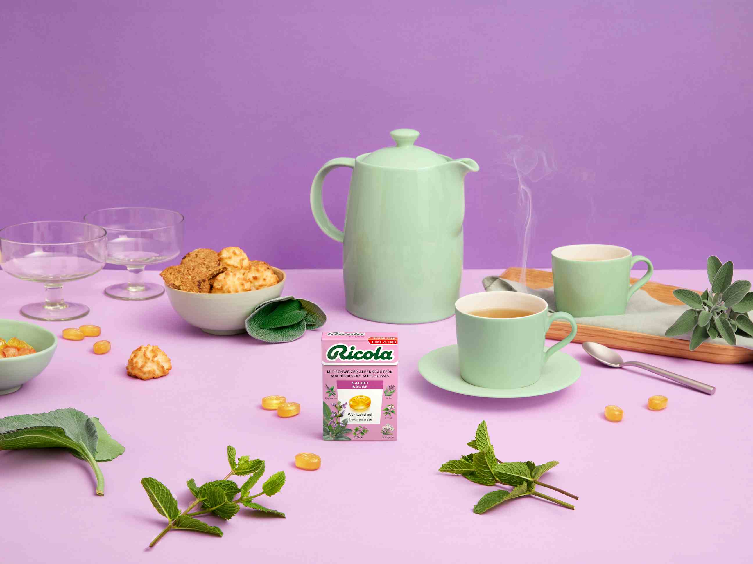 Scatola di gocce al gusto Salvia